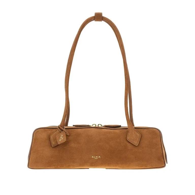 ALAIA Nubuck leather medium 'Le Teckel' bag Woman One Size