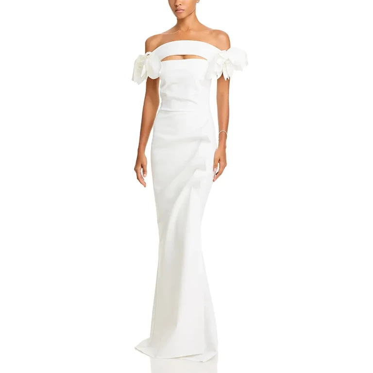 Chiara Boni La Petit Robe Gosiana Off-the-Shoulder Gown