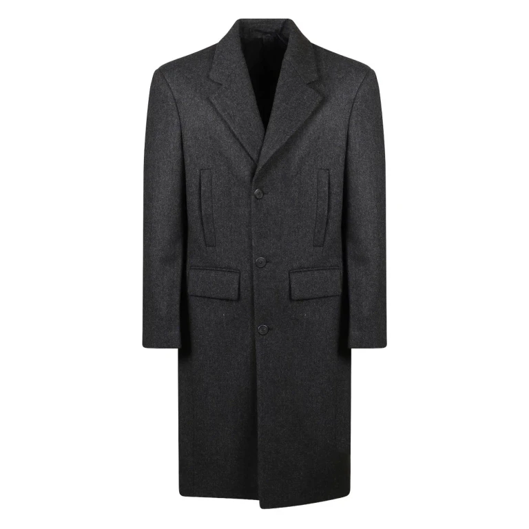Prada Single-breasted Virgin Wool Coat