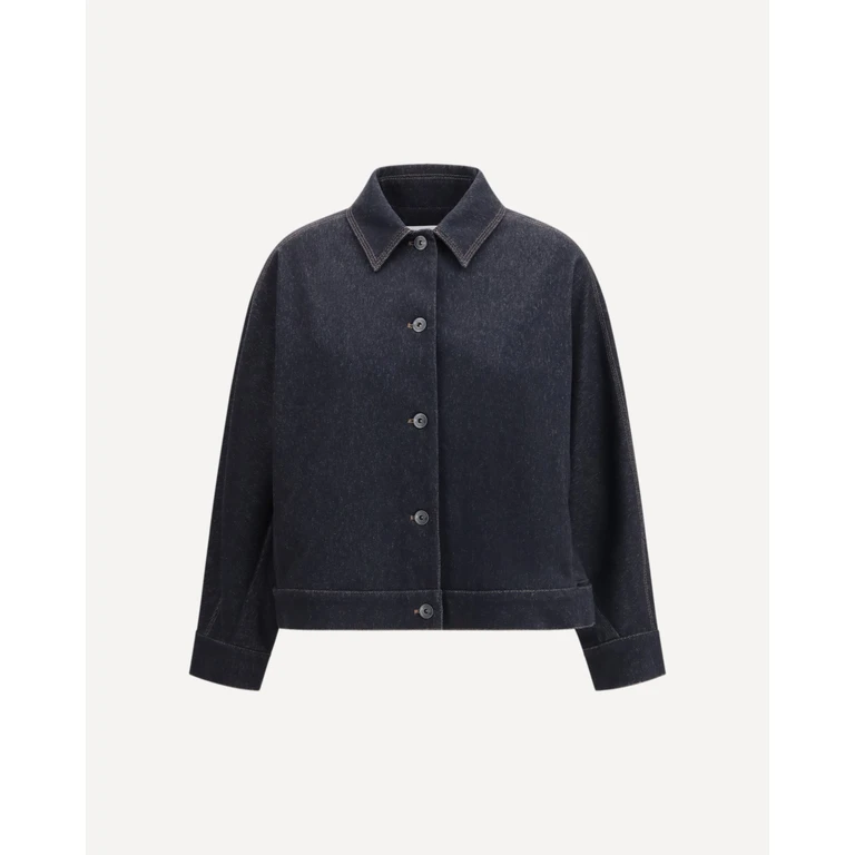 MAX MARA PURE Denim print jersey Jacket Female L