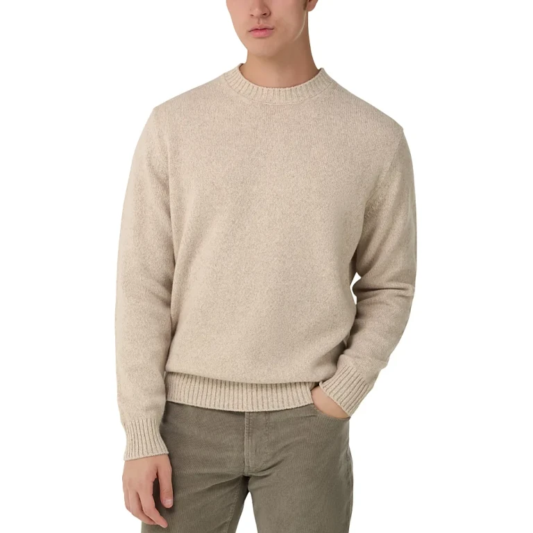 Men's Mouline Wool Crewneck Sweater