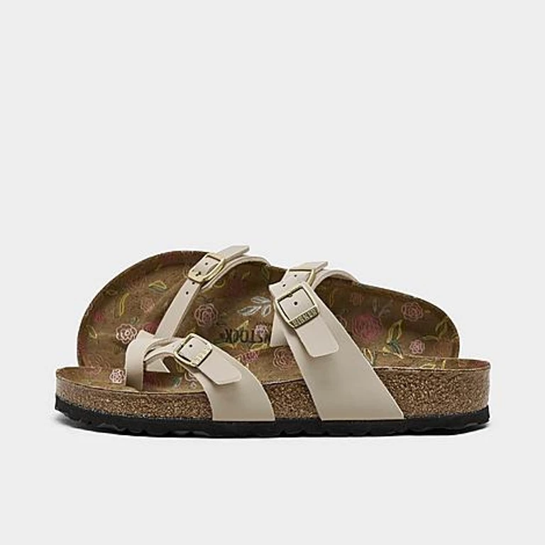Birkenstock Donna Mayari Birko-Flor Nubuck Sandali in Black
