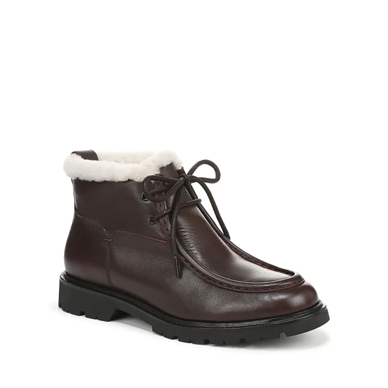 Vince Women's Sierra Shearling Lined Leather Ankle Boots