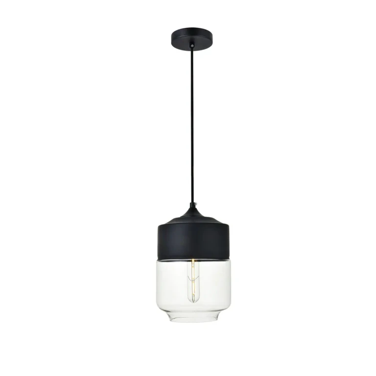 Black One Light Pendant from the ASHWELL Collection