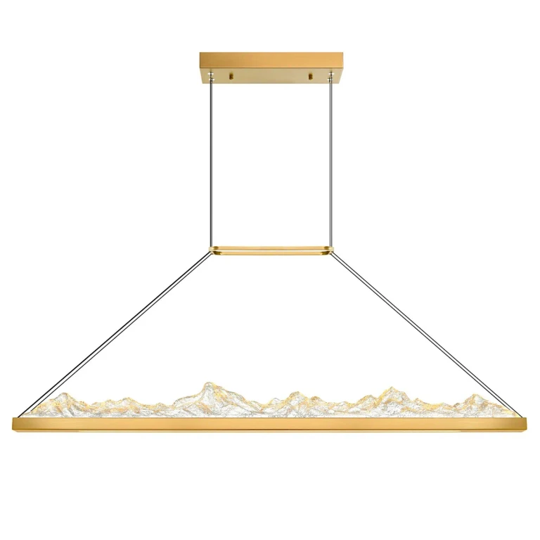 Brass LED Chandelier from the Himalayas Collection