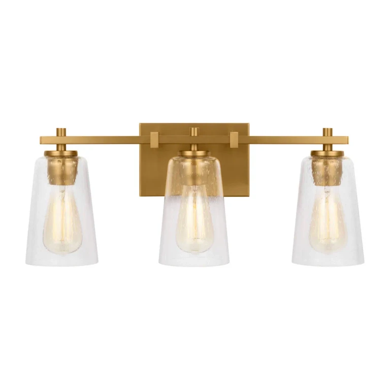 Burnished Brass Bathroom Vanity Light from the Mercer Collection