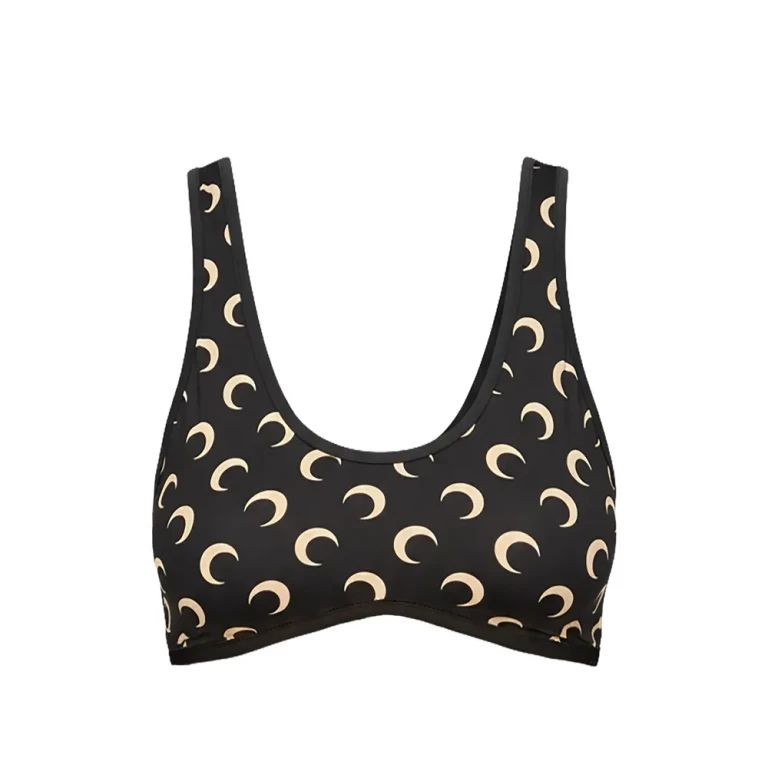 Marine Serre Athleisure Moon-printed Bra Top