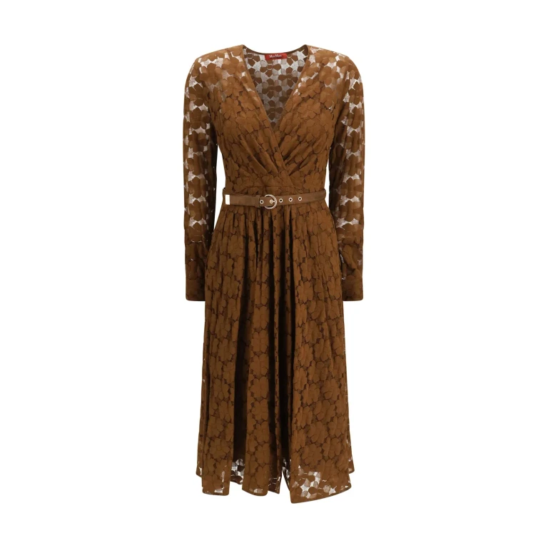 Max Mara Studio Agrume Midi Dress In Lace
