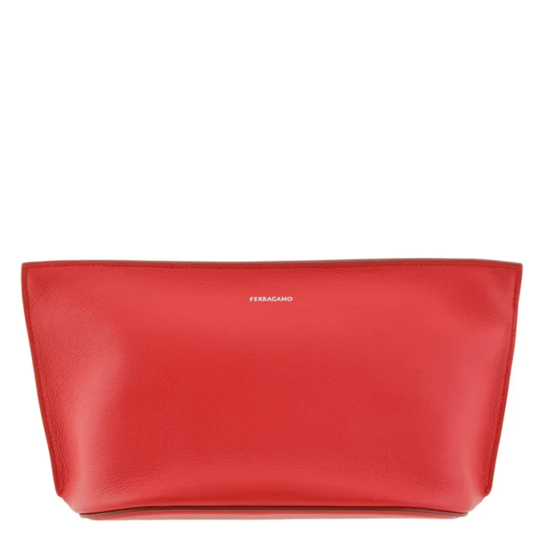 Ferragamo Leather Zip Pouch