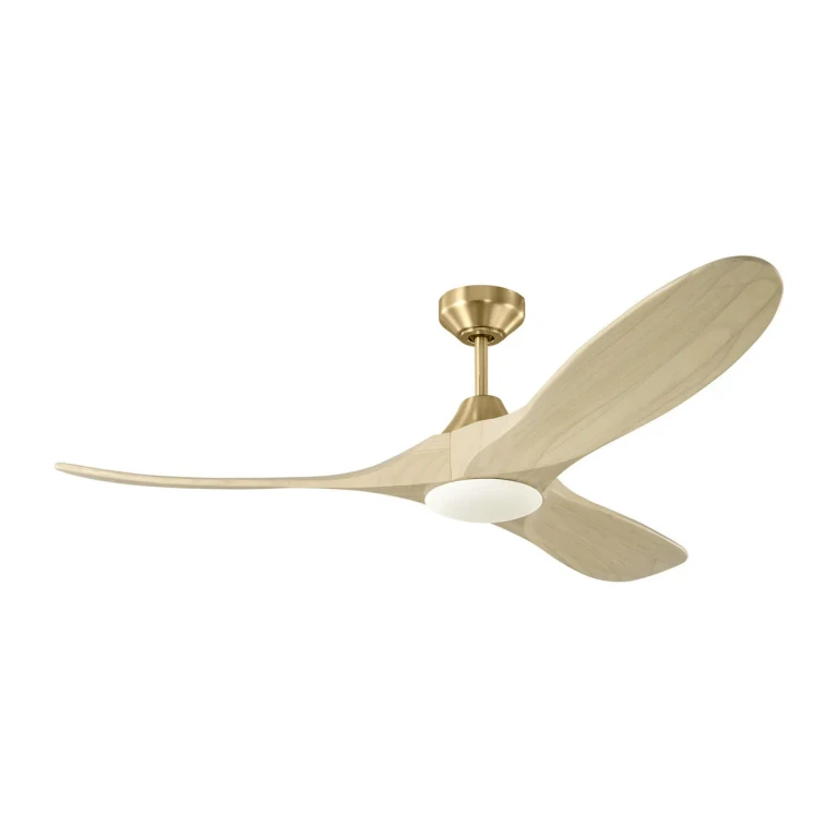 Burnished Brass 52" Ceiling Fan from the Maverick Smart 52 LED Collection