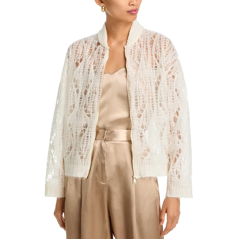 Fabiana Filippi Bomber Cardigan Sweater