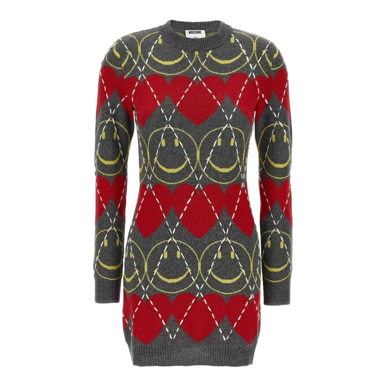 Moschino smiley Wool Dress