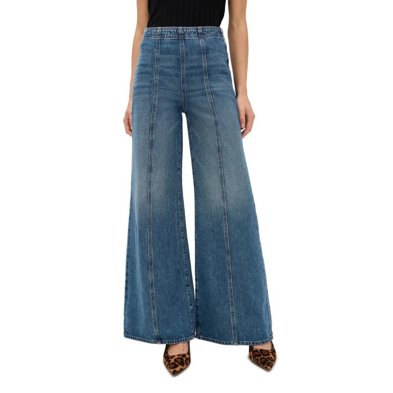 Ulla Johnson The Bianca Wide Leg Jeans Danube 30