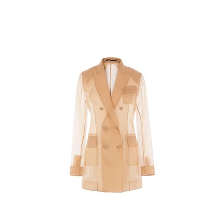 Max Mara Esopo Brown Silk Jacket - Women