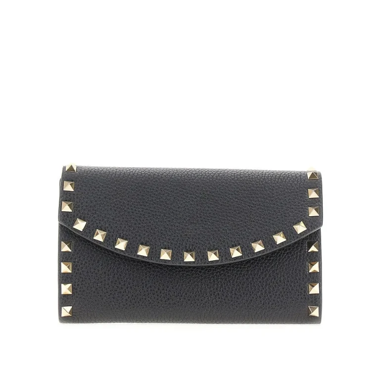 VALENTINO GARAVANI Clutch-Geldbörse aus genarbtem Leder