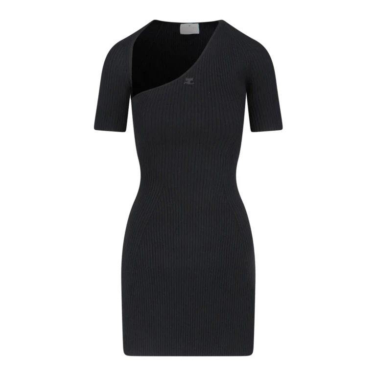 Courreges Robe Courte - Bleu Foncé