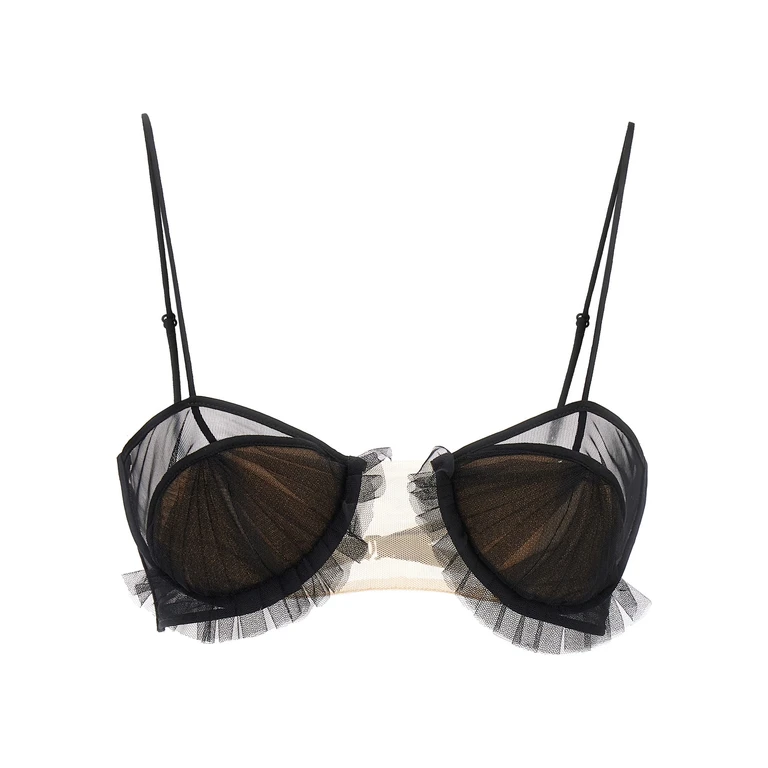 Nensi Dojaka exploding Flower Bra