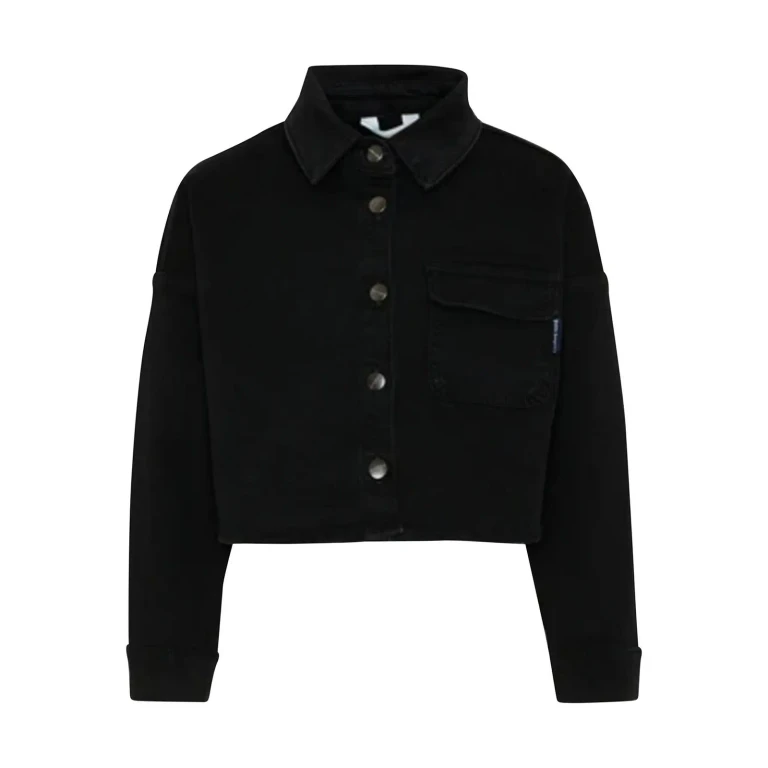 Palm Angels Veste En Jean - Noir