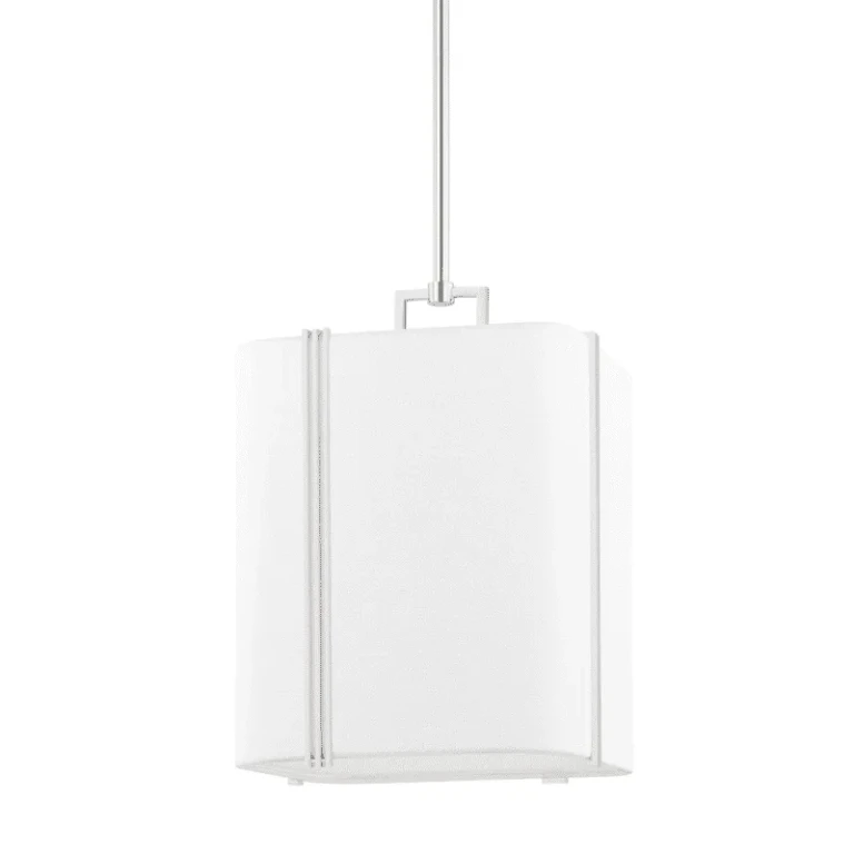 Polished Nickel One Light Pendant from the Downing Collection