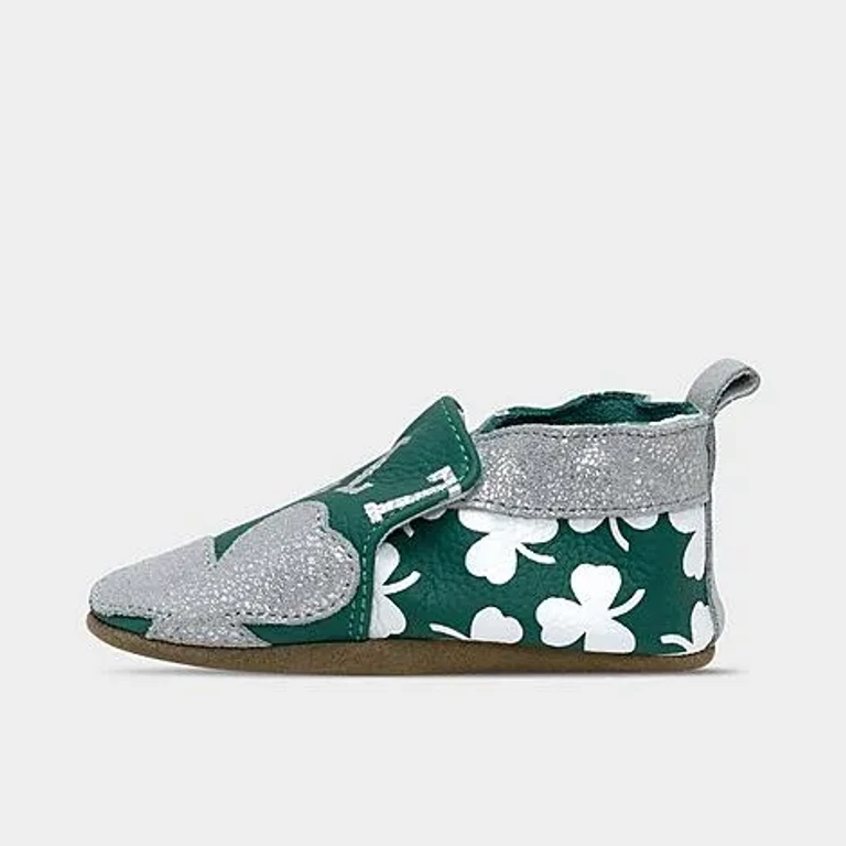 Robeez Infant Boston Celtics NBA Soft Sole Casual Shoes in Green/White Size: 0-6M