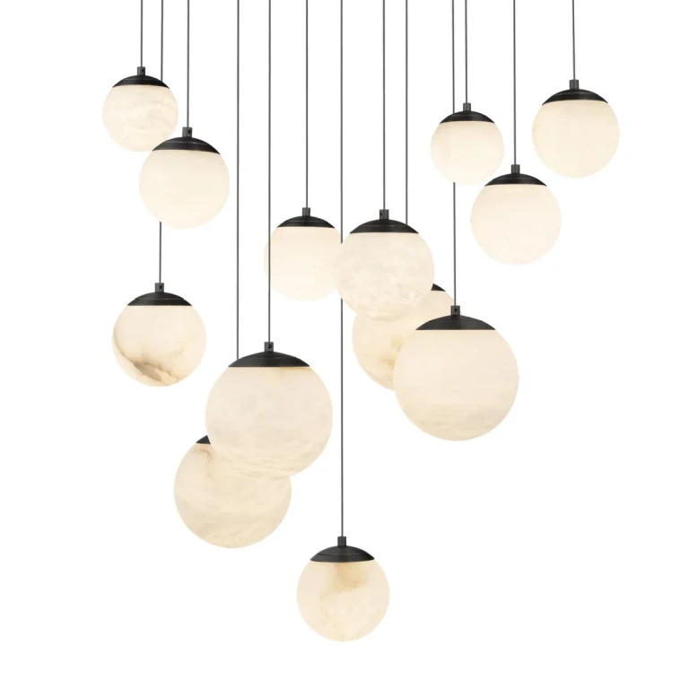 Black LED Pendant from the Pisces Collection