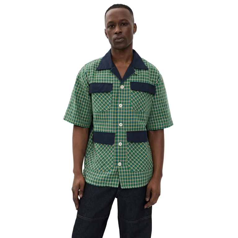 Nicholas Daley Aloha Shirt Camo Jacquard XL