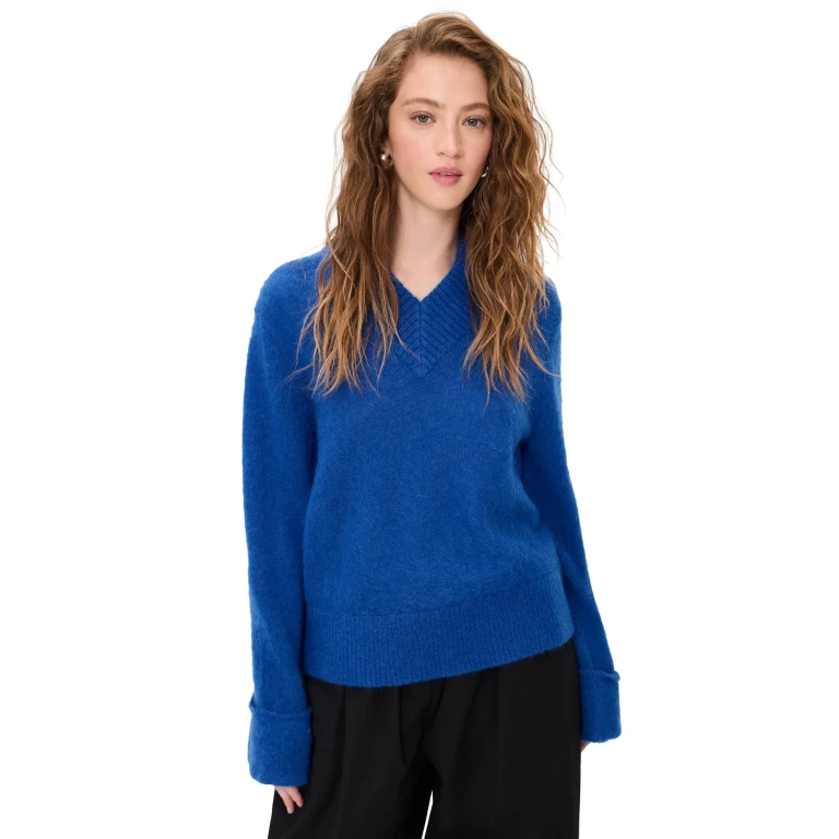 ALIGNE Kari Brushed Sweater Cobalt S
