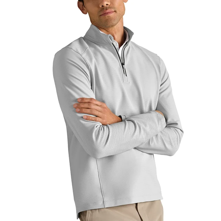 Rhone Covert Ribbed Quarter Zip Sweatshirt