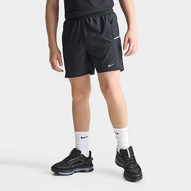 Nike Big Kids Miler Dri-FIT Training Shorts in Black Size: Small