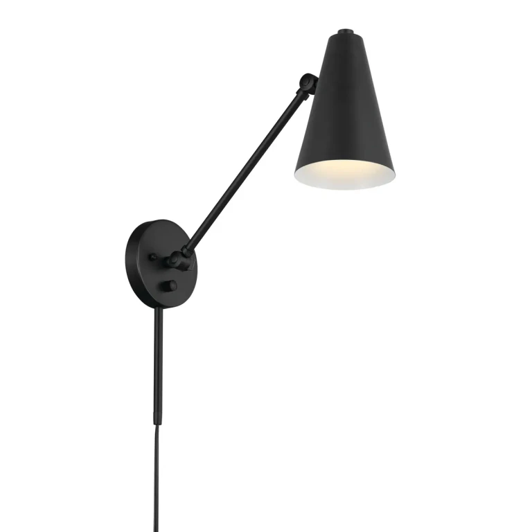 Sylvia 9" Wall Sconce in Black
