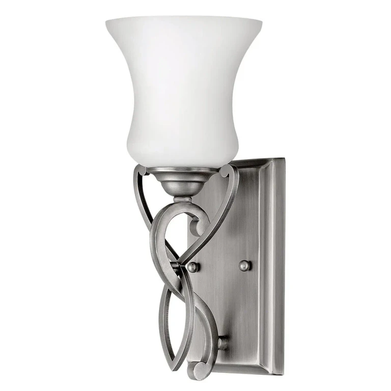 Antique Nickel LED Bath Sconce from the Brooke Collection