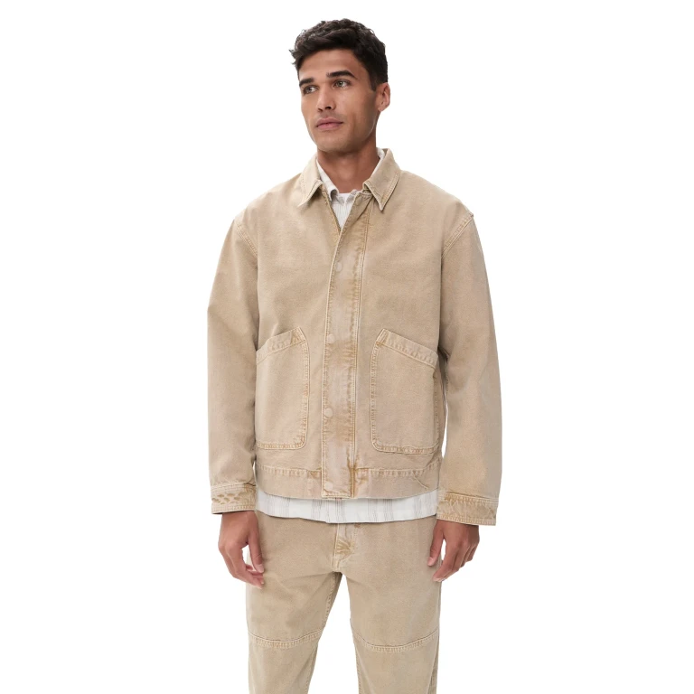 rag & bone Canvas Hudson Jacket Antitaupe XXL
