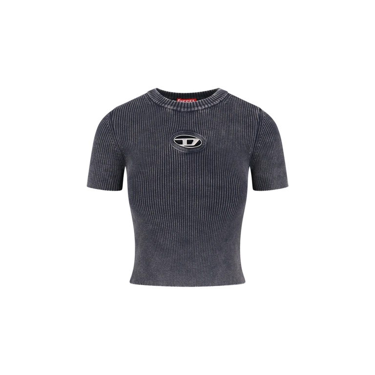 Diesel T-shirts and Polos Clear Blue Cotton - Women