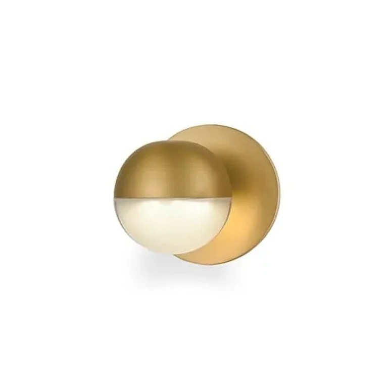 Kuzco Pluto Wall Sconce in Brushed Gold