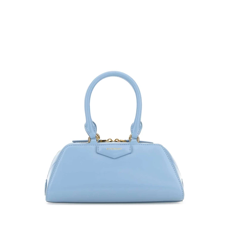 Givenchy Light Blue Leather Mini Antigona Handbag Lightblue Borse A Mano - Women