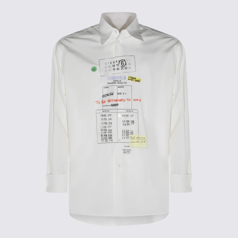 MM6 Maison Margiela Shirts White _co - Women