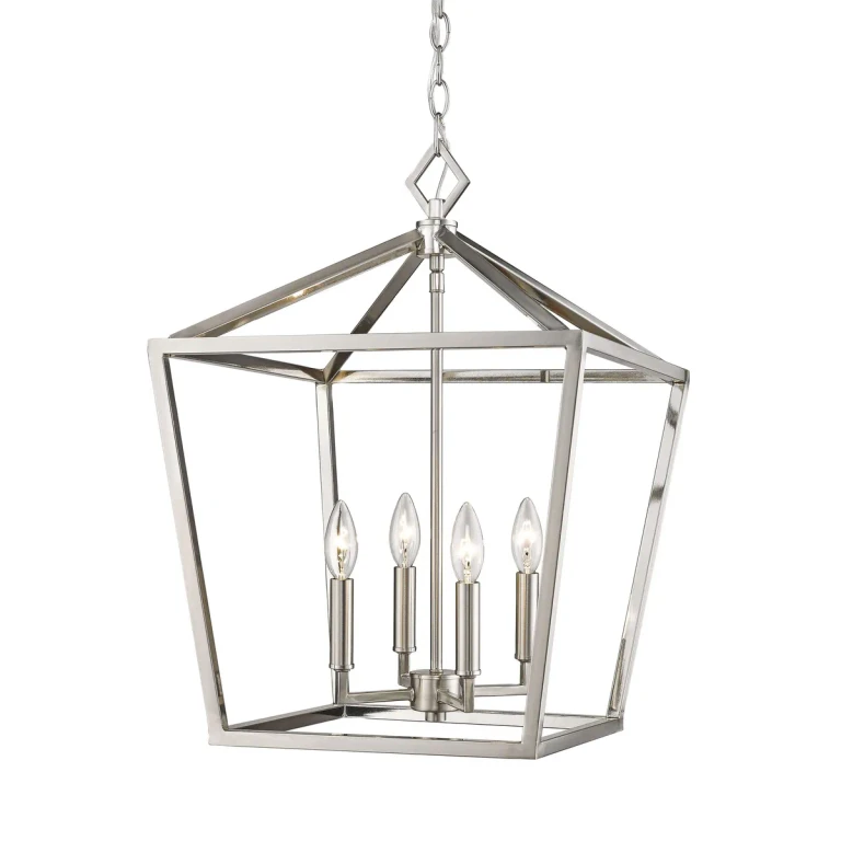 4-Light Pendant in Satin Nickel