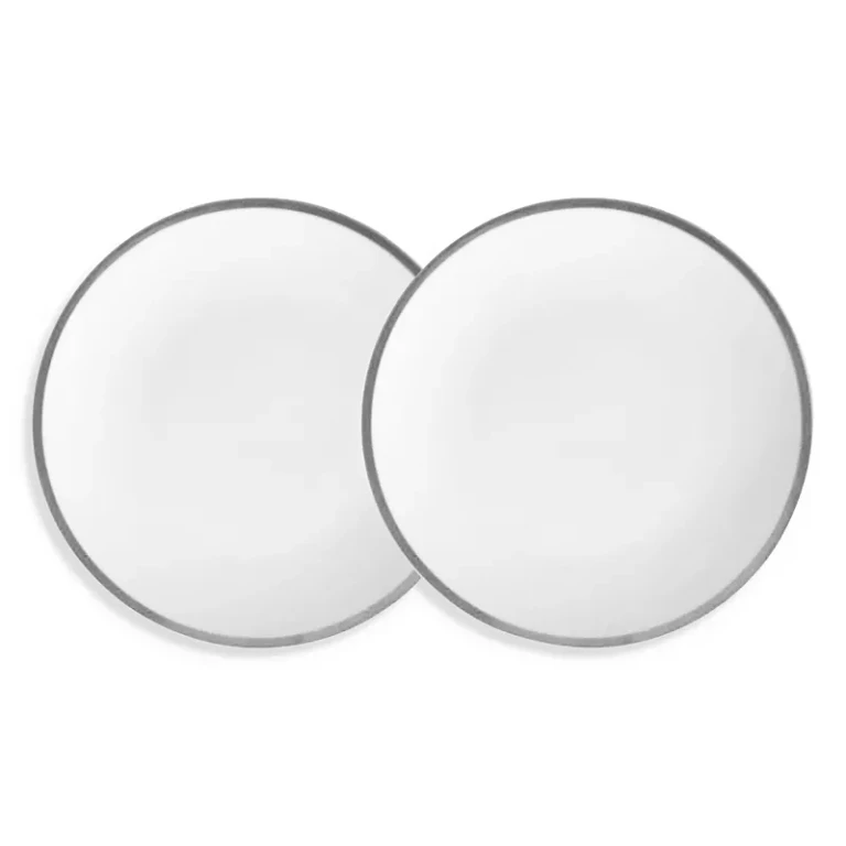 Twig New York Platinum Edge Canape/Bread Plate, Set of 2