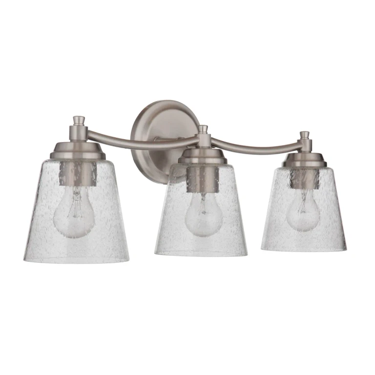 Tyler 3-Light 23" Bathroom Vanity Light in Brushed Polished Nickel
