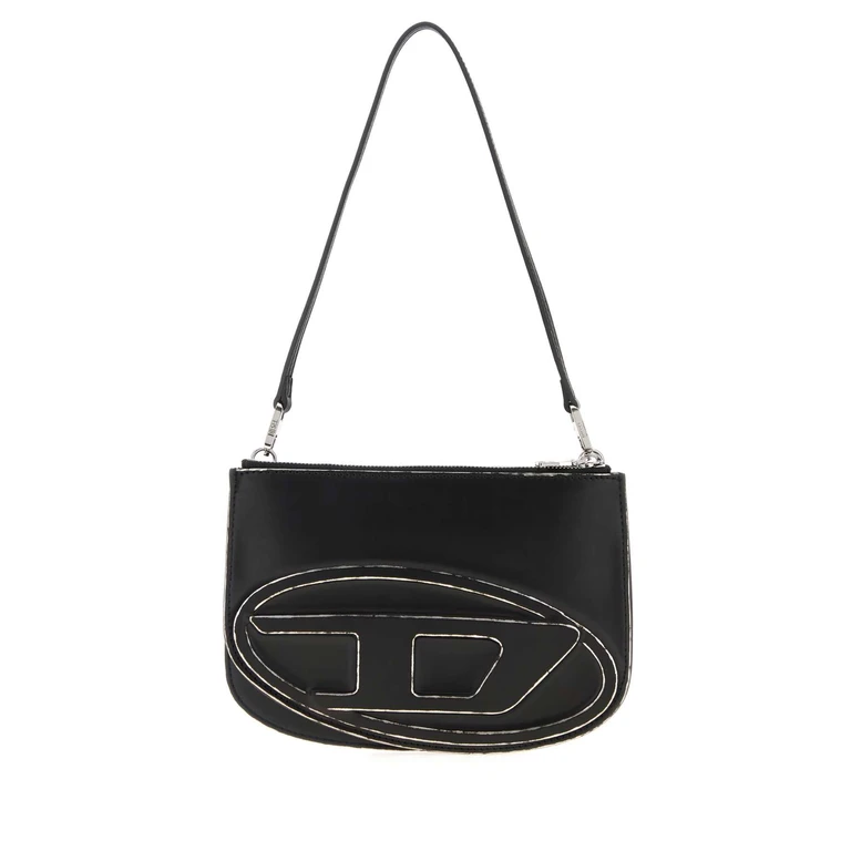 Diesel Black Leather 1dr Shoulder Bag Ha578 Borse A Mano - Women