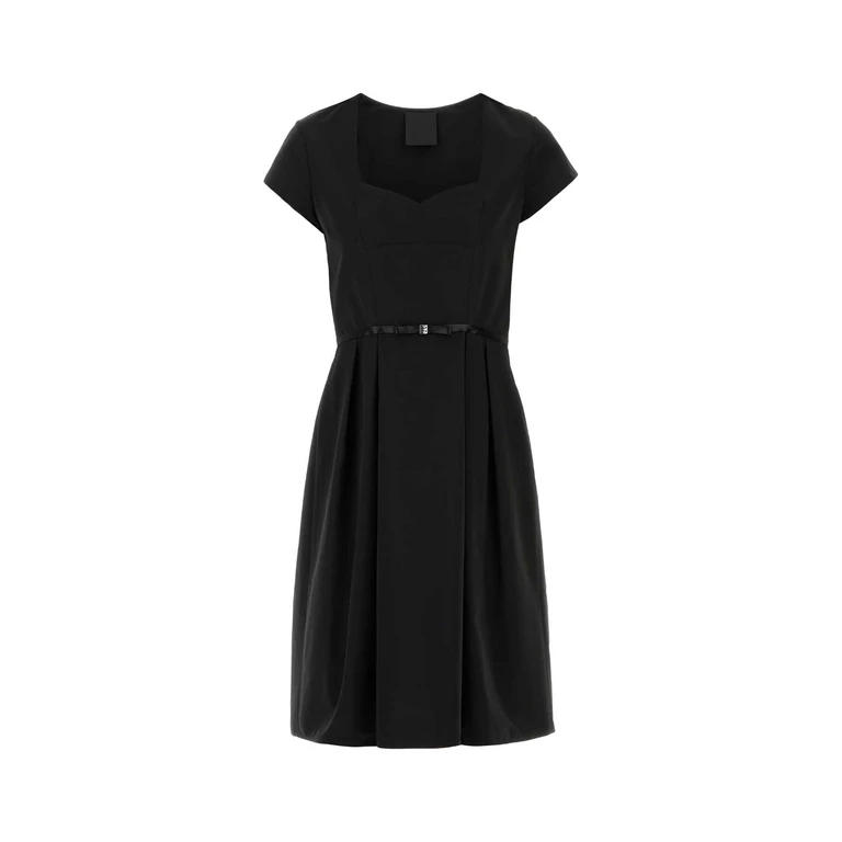 Givenchy Black Taffetas Mini Dress Exterior: Polyester Cotton Abiti - Women