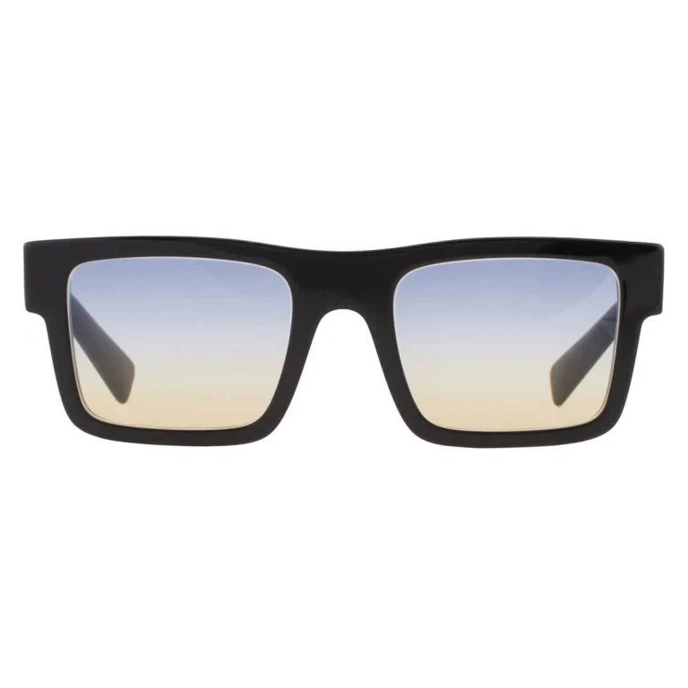 Prada Blue Shaded Yellow Rectangular Mens Sunglasses PR 19WS 1AB06Z 52