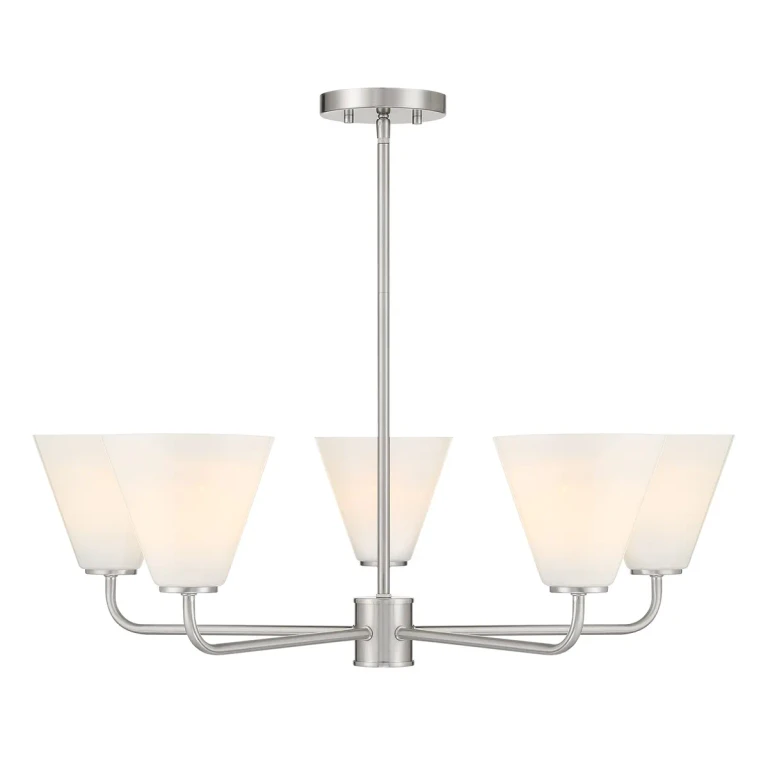 Blair 5-Light Chandelier in Satin Nickel