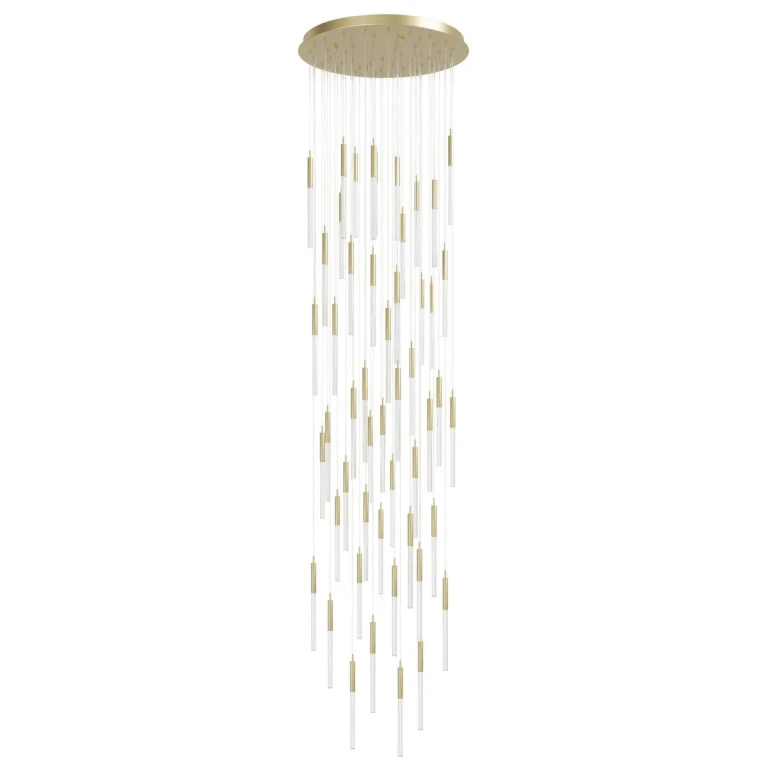 Brushed Brass LED Pendant from the Main St. Collection