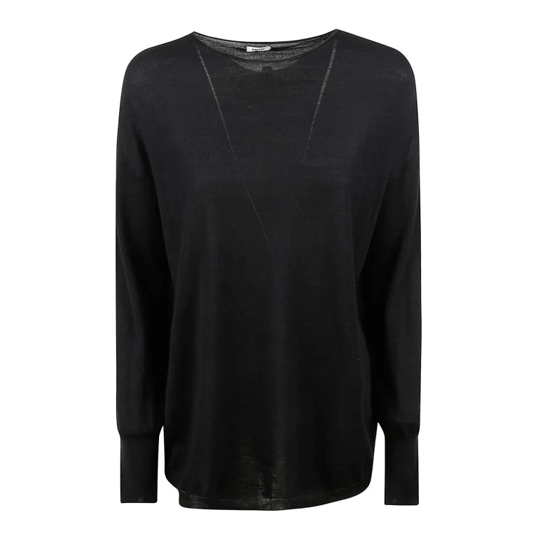 Aspesi Pull Col Rond - Noir