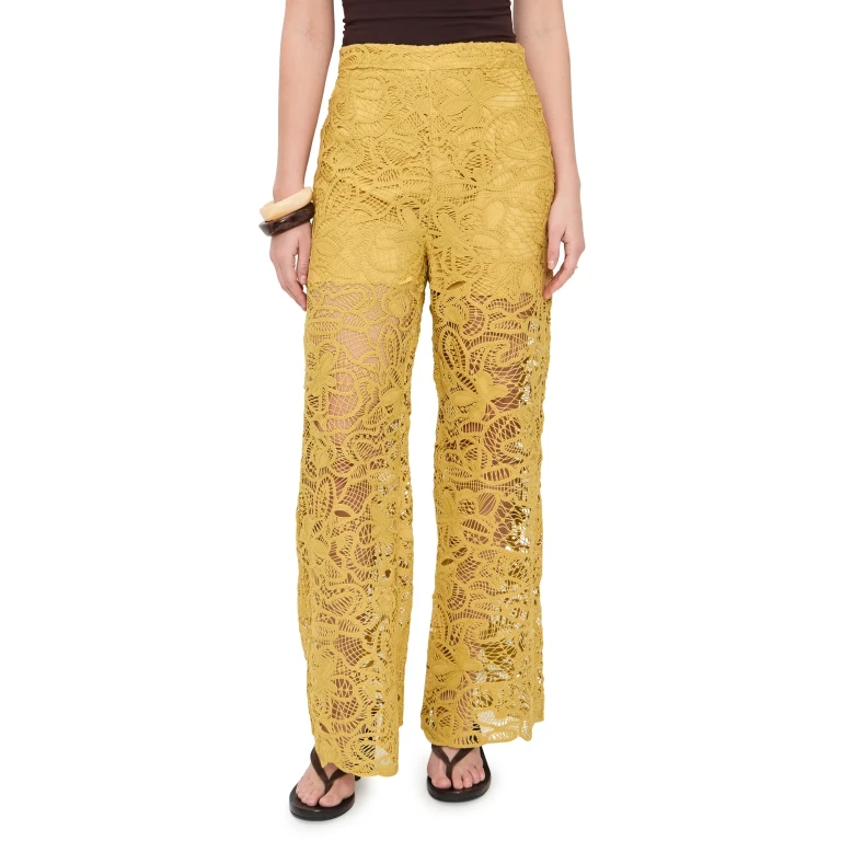 Line & Dot Tansy Pants Dijon XS