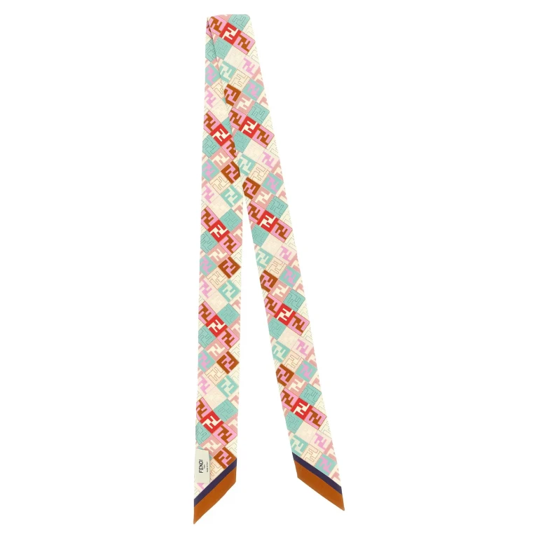 Wrappy Silk Bandeau Falena Dots Print Multicolor