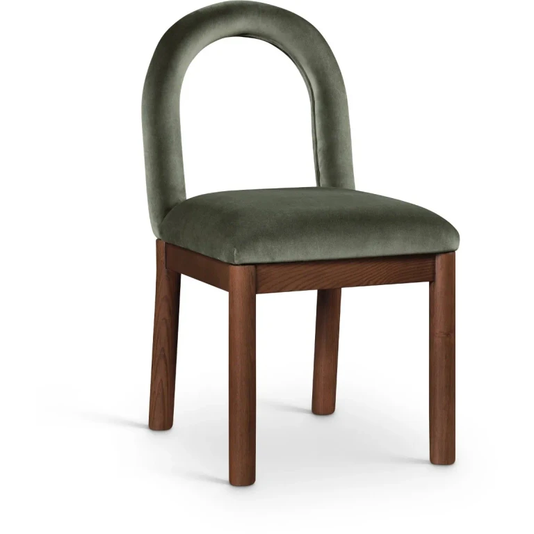 Conrad Green Velvet Upholstered Dining Chair