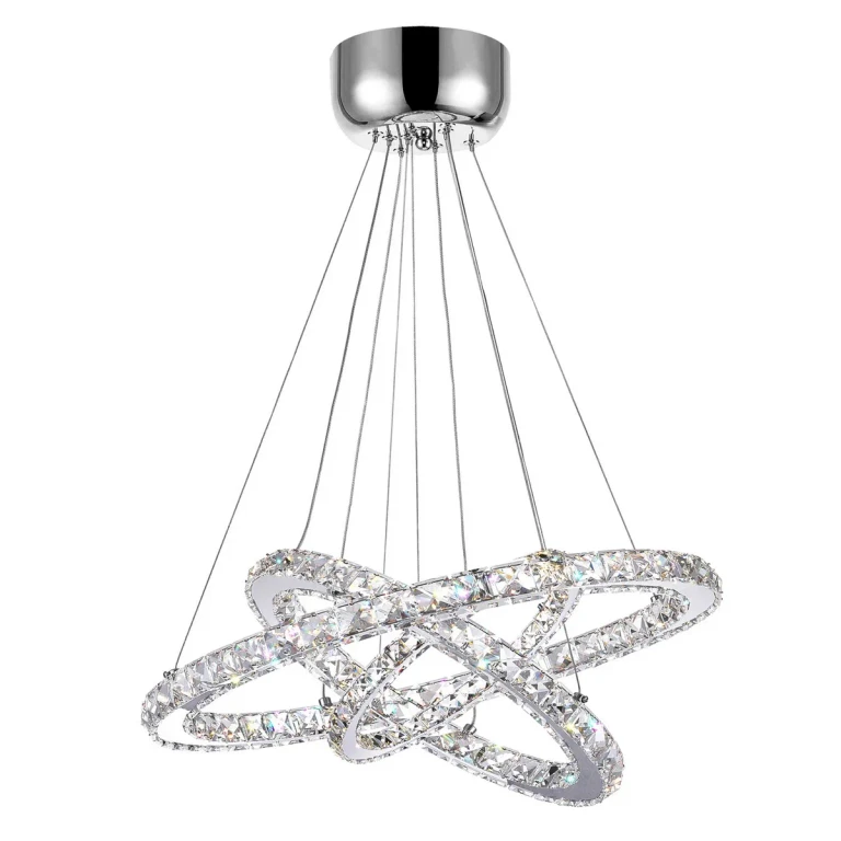 Stainless Steel LED Chandelier from the Ring Collection