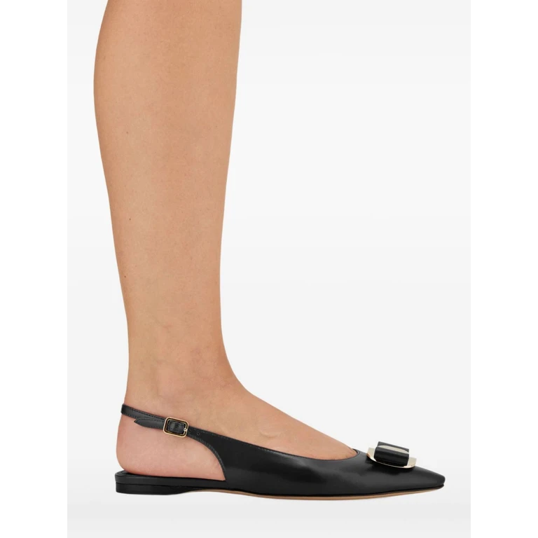 Ferragamo Flat shoes Black Outer: goat Skin - Women